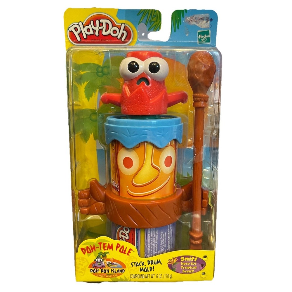 Hasbro Play-Doh Dom-Tem Pole Stack, Drum, Mold! Set – NEW‎